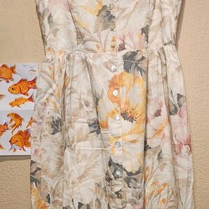 Floral Button-Down Dress